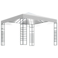 Gazebo da Giardino con Luci a Stringa LED 3x3 m Bianco 3070305