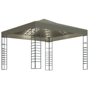 Gazebo con Luci LED a Stringa 3x3 m Grigio Talpa 3070309