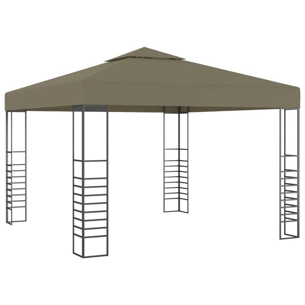 Gazebo con Luci LED a Stringa 3x3 m Grigio Talpa 3070309