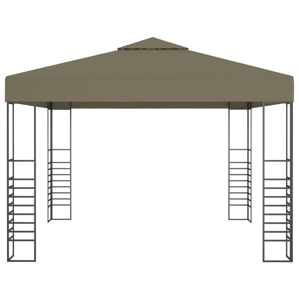 Gazebo con Luci LED a Stringa 3x3 m Grigio Talpa 3070309