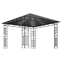 Gazebo con Zanzariera e Luci LED 3x3x2,73 m Antracite  cod mxl 71569