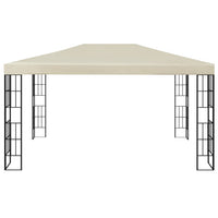 Gazebo con Stringa di Luci LED 3x4 m Crema 3070321