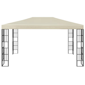 Gazebo con Stringa di Luci LED 3x4 m Crema 3070321