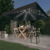 Gazebo con Stringa di Luci LED 3x3 m Antracite 3070322