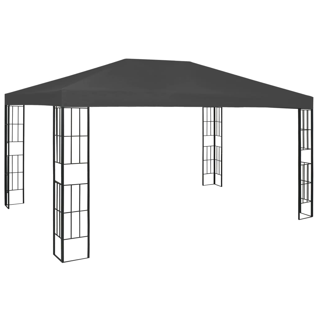 Gazebo con Stringa di Luci LED 3x4 m Antracite 3070323
