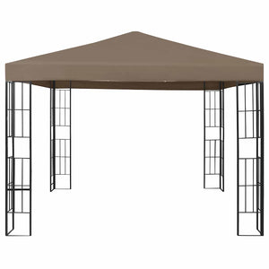 Gazebo con Luci a Stringa LED 3x3 m Grigio Talpa 3070324
