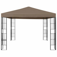 Gazebo con Luci a Stringa LED 3x3 m Grigio Talpa