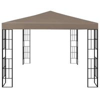 Gazebo con Luci a Stringa LED 4x3 m Grigio Talpa 3070325