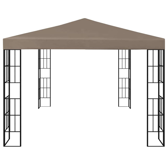Gazebo con Luci a Stringa LED 4x3 m Grigio Talpa 3070325