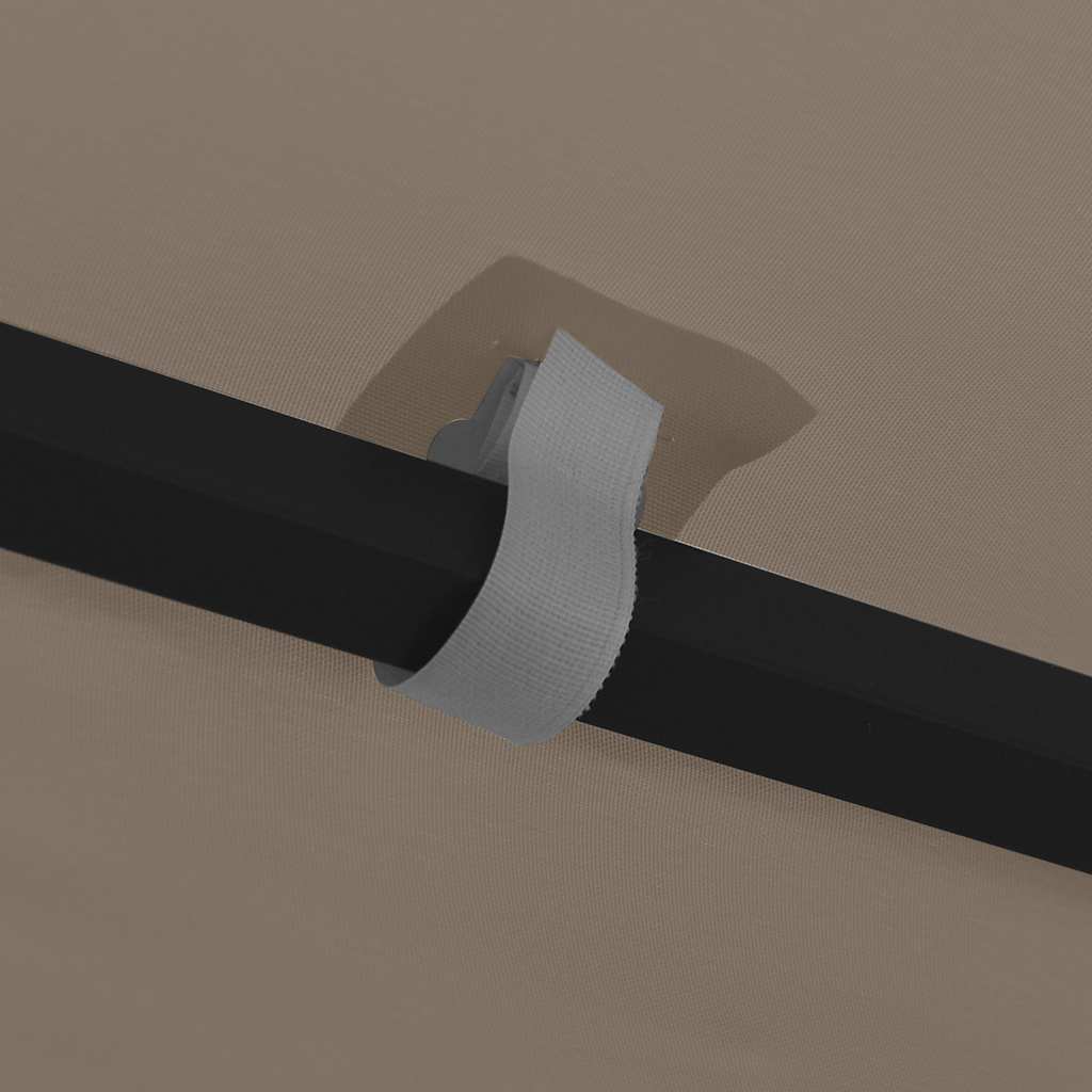 Gazebo con Luci a Stringa LED 4x3 m Grigio Talpa 3070325