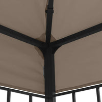 Gazebo con Luci a Stringa LED 4x3 m Grigio Talpa 3070325