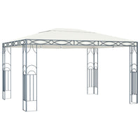 Gazebo con Stringa di Luci LED 400x300 cm Crema 3070340