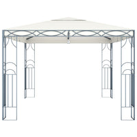 Gazebo con Stringa di Luci LED 400x300 cm Crema 3070340
