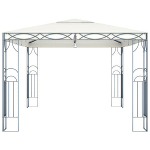 Gazebo con Stringa di Luci LED 400x300 cm Crema 3070340