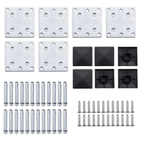 Set Pannelli di Recinzione in WPC 872x146 cm Marrone 3070454