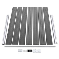 Set Pannello di Recinzione in WPC 699x146 cm Grigio   cod mxl 22542