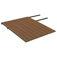Listoni Decking WPC con Accessori Marroni e Grigi 16 mÂ² 2,2 m
