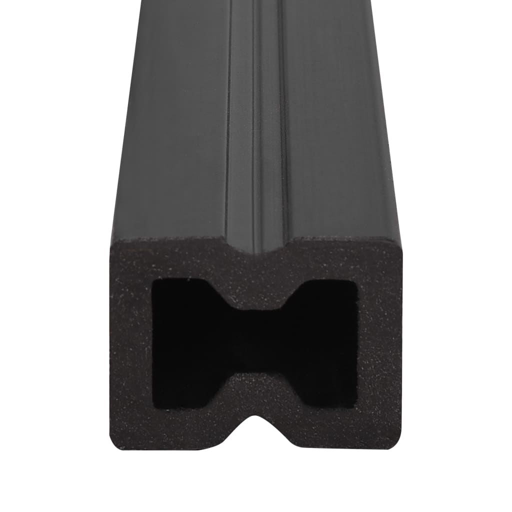 Listoni Decking WPC con Accessori Marroni e Grigi 16 mÂ² 2,2 m