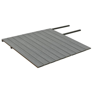 Listoni Decking WPC con Accessori Marroni e Grigi 20m² 2,2 m 3070465
