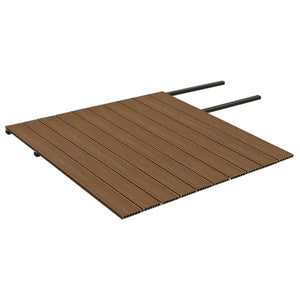 Listoni Decking WPC con Accessori Marroni e Grigi 20mÂ² 2,2 m