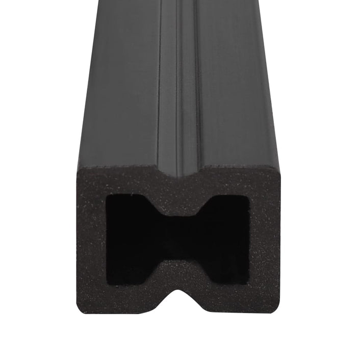 Listoni Decking WPC con Accessori Marroni e Grigi 26 mÂ² 2,2 m