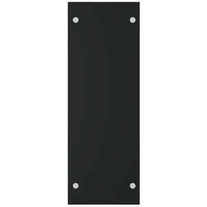 Porta Legna Nero 40x35x100 cm in Vetro Temperato 327467