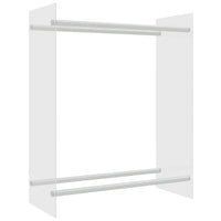 Porta Legna Trasparente 80x35x100 cm in Vetro Temperato cod mxl 69437