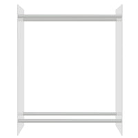 Porta Legna-Contenitore per Legna Trasparente 80x35x100 cm in Vetro Temperato