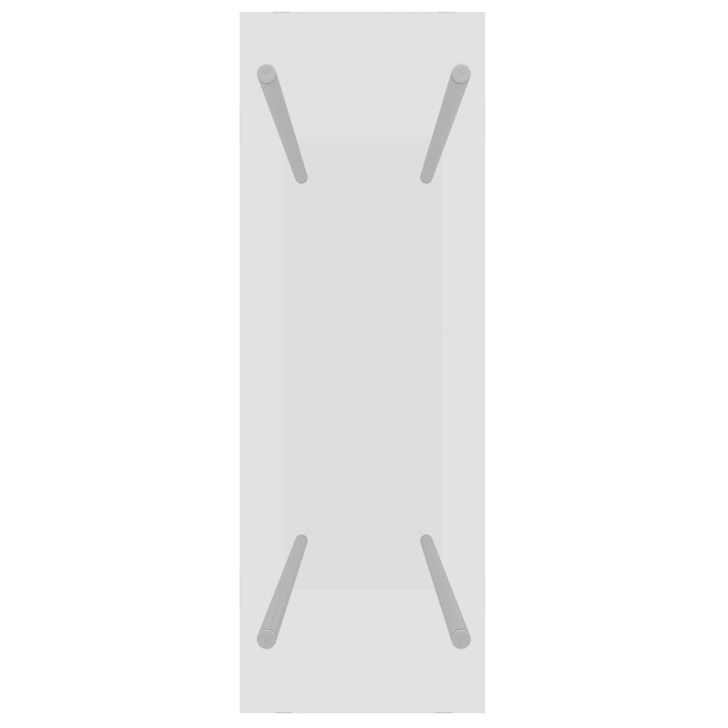 Porta Legna Trasparente 80x35x100 cm in Vetro Temperato cod mxl 69437