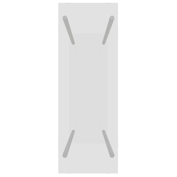 Porta Legna Trasparente 80x35x100 cm in Vetro Temperato cod mxl 69437