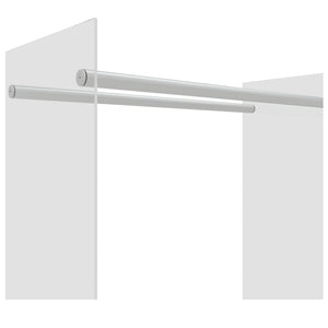 Porta Legna Trasparente 80x35x100 cm in Vetro Temperato cod mxl 69437