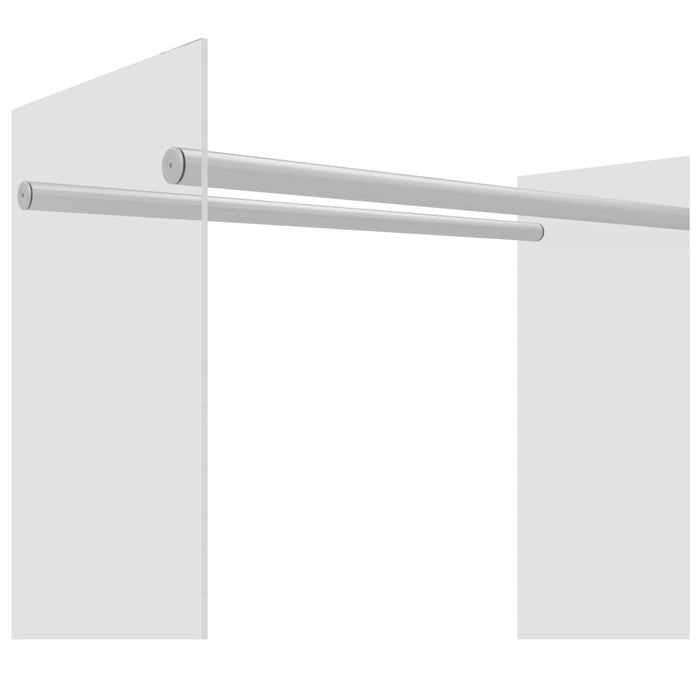 Porta Legna Trasparente 80x35x100 cm in Vetro Temperato cod mxl 69437