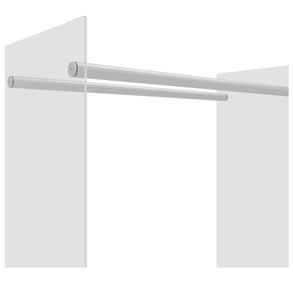 Porta Legna-Contenitore per Legna Trasparente 80x35x100 cm in Vetro Temperato