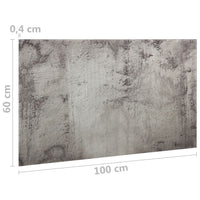 Lavagna magnetica da parete per scuola ufficio casa vetro 100 x 60 cm grigio 02_0045496
