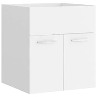 Mobile lavabo con lavabo integrato 41 x 38,5 x 46 cm in truciolare bianco 02_0006429