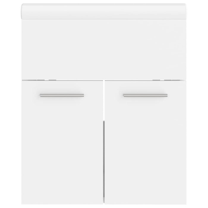 Mobile lavabo con lavabo integrato 41 x 38,5 x 46 cm in truciolare bianco 02_0006429
