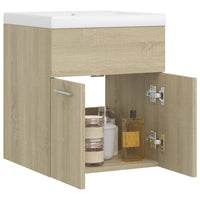Mobile Bagno con Lavabo Integrato Rovere Sonoma in Truciolato 3070814