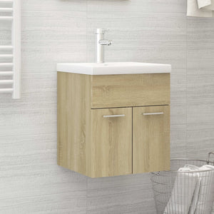 Mobile Bagno con Lavabo Integrato Rovere Sonoma in Truciolato 3070814