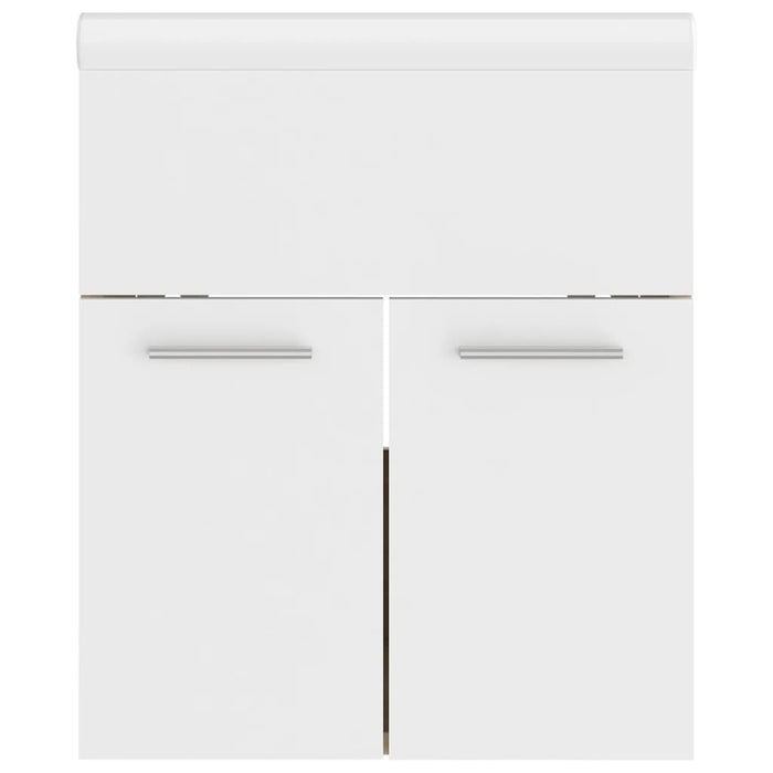 Mobile da Bagno con Lavabo Bianco e Rovere Sonoma in Truciolato cod mxl 67913