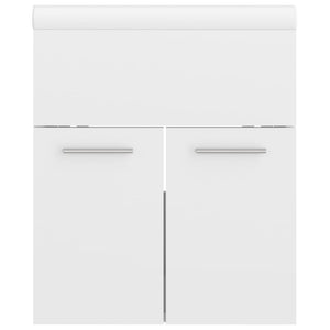 Mobile lavabo con lavabo integrato 41 x 38,5 x 46 cm in truciolare bianco lucido 02_0006443