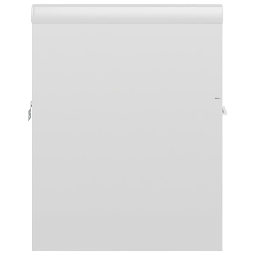 Mobile lavabo con lavabo integrato 41 x 38,5 x 46 cm in truciolare bianco lucido 02_0006443