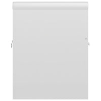 Mobile lavabo con lavabo integrato 41 x 38,5 x 46 cm in truciolare bianco lucido 02_0006443
