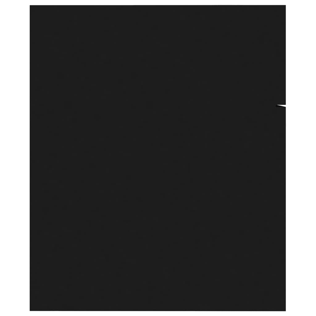 Mobile lavabo con lavabo integrato 60 x 38,5 x 46 cm in truciolare nero 02_0006504