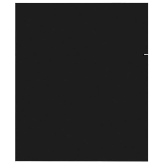 Mobile lavabo con lavabo integrato 60 x 38,5 x 46 cm in truciolare nero 02_0006504