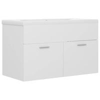 Mobile lavabo con lavabo integrato 80 x 38,5 x 46 cm in truciolare bianco 02_0006428