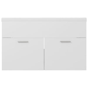 Mobile da Bagno con Lavabo Integrato Bianco in Truciolato 3070829