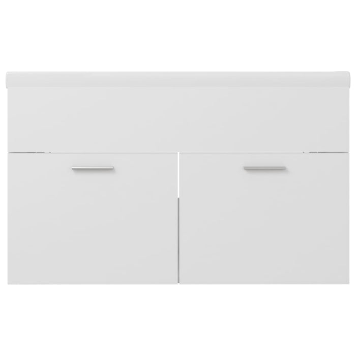 Mobile da Bagno con Lavabo Integrato Bianco in Truciolato 3070829