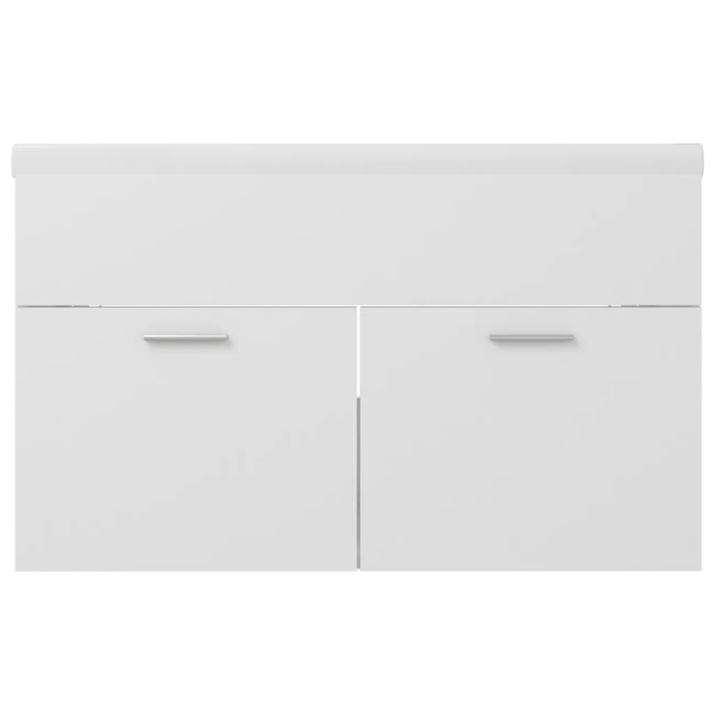 Mobile lavabo con lavabo integrato 80 x 38,5 x 46 cm in truciolare bianco 02_0006428
