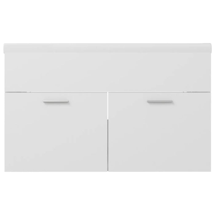 Mobile lavabo con lavabo integrato 80 x 38,5 x 46 cm in truciolare bianco 02_0006428