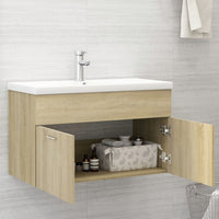 Mobile Bagno con Lavabo Integrato Rovere Sonoma in Truciolato 3070832
